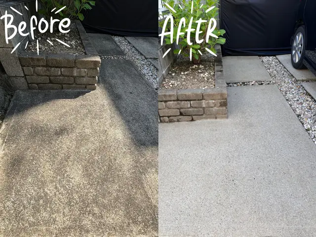 駐車場の高圧洗浄★50%OFFキャンペーン開催中★サービスの画像