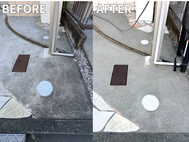 駐車場の高圧洗浄★50%OFFキャンペーン開催中★サービスの画像