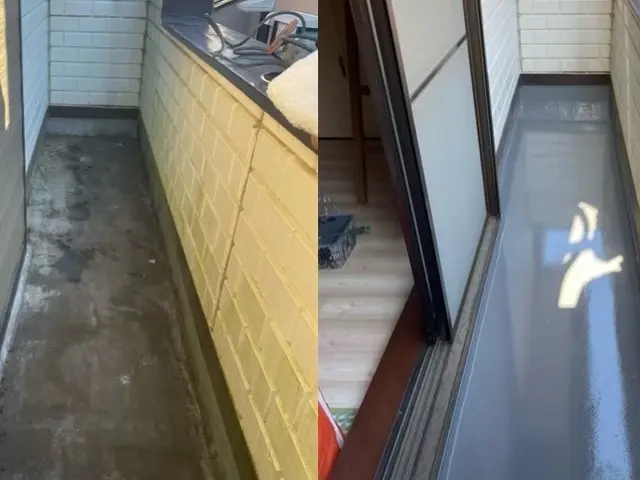 【土日祝のみの施行可能です!!】雨漏り工事実績多数・ベランダ床の勾配調整も可能！サービスの画像