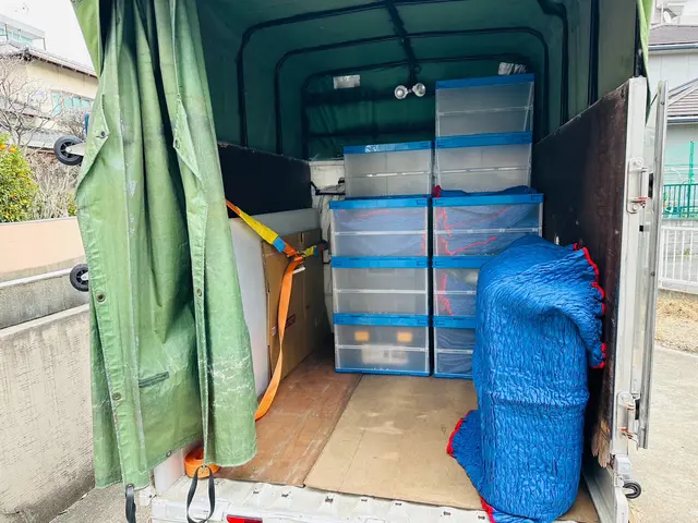 【福岡発】◆120サイズコンテナ貸出！段ボール無し格安引越！◆不用品回収可能！◆サービスの画像