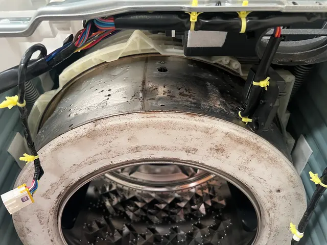 ドラム式洗濯機 分解クリーニング｜乾燥不良・ホコリ詰まり改善！サービスの画像