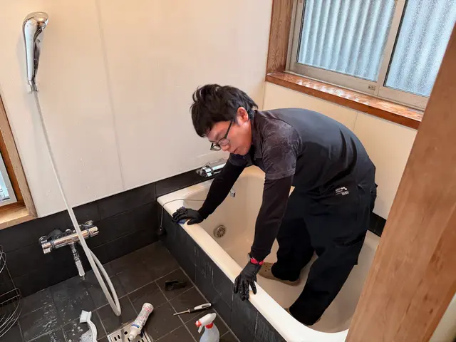 浴室をピカピカにクリーニングサービスの画像