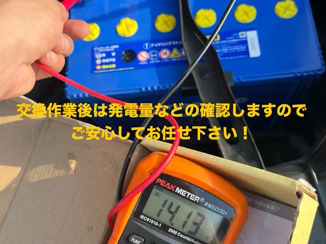 ☆即日対応もご相談ください！ジャンプスタートも対応可能！発電量の点検も行います！サービスの画像