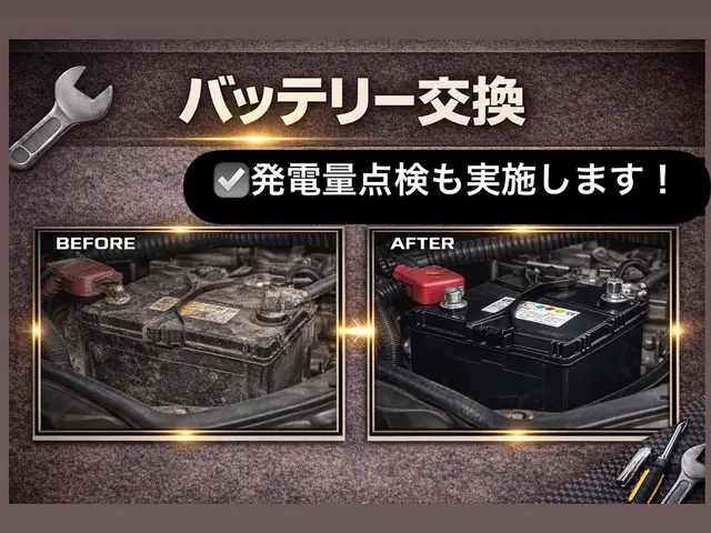 ☆即日対応もご相談ください！ジャンプスタートも対応可能！発電量の点検も行います！サービスの画像