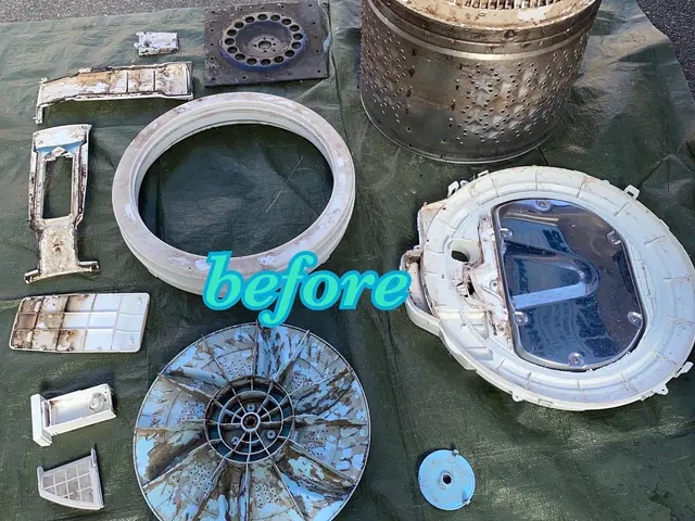 ★お客様の大切な洗濯機を丁寧大切に分解洗浄致します！安心の損害保険加入済み♬サービスの画像