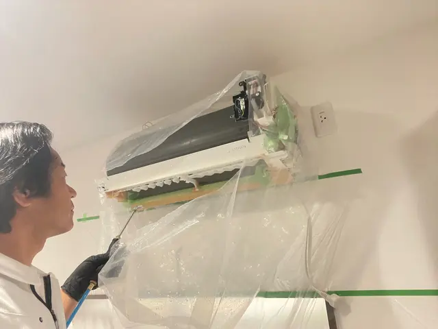 ♧その匂い我慢してカビのアレルギー症状が出る前に…エアコンクリーニング！！サービスの画像