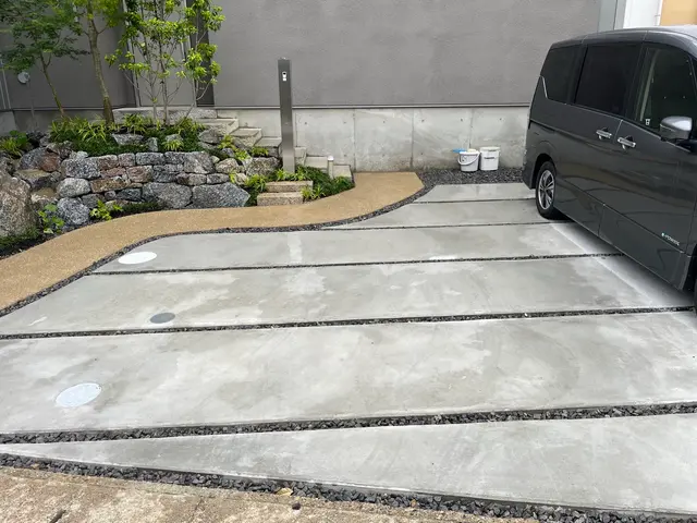 土間コンクリート施工｜駐車場・アプローチ・外構に合わせて丁寧施工サービスの画像