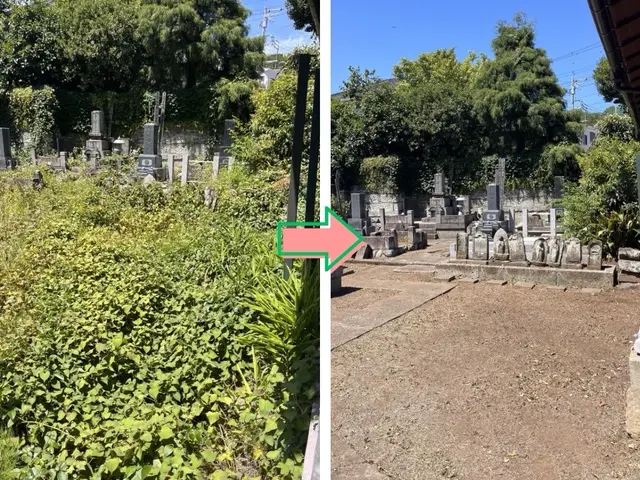 大切なお墓、想いを込めて、丁寧にお守りしますサービスの画像