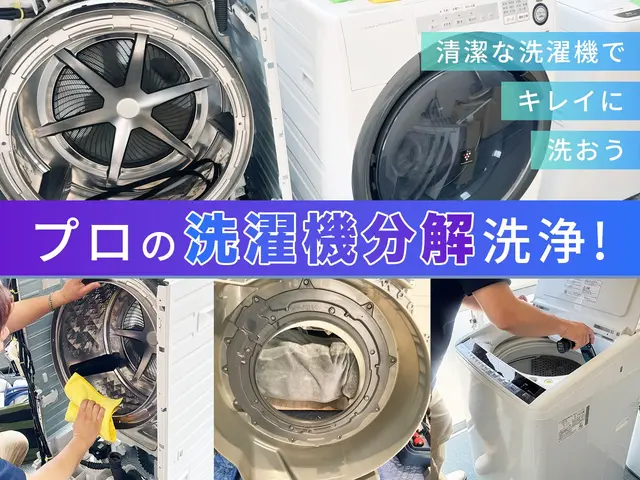 【洗濯機本来の性能を復活】洗濯機のお悩みは分解洗浄で解決！安心の保証付き◎サービスの画像
