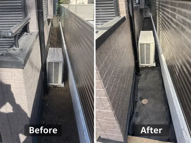 いい加減な施工撲滅！7000円の簡易施工と12000円の完全防草施工が選べます♪サービスの画像