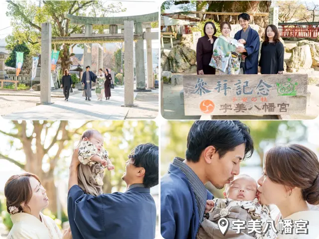 《雨でも撮影可能！》はじめての家族写真、お宮参りの特別な一日を残そう。