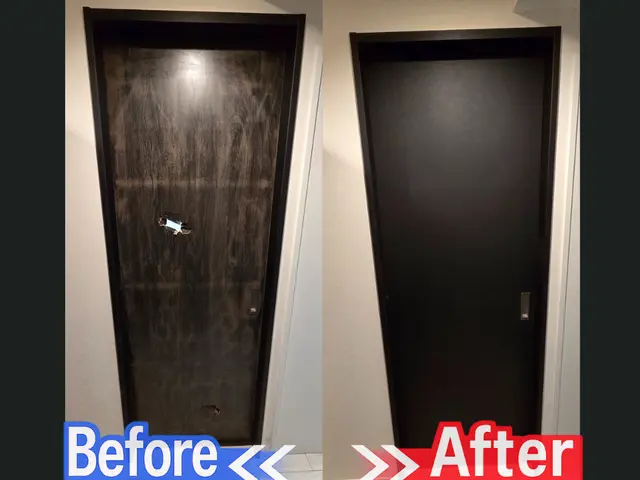 室内ドアのダイノックシート施工｜デザイン変更・補修対応も可【大健信和】サービスの画像