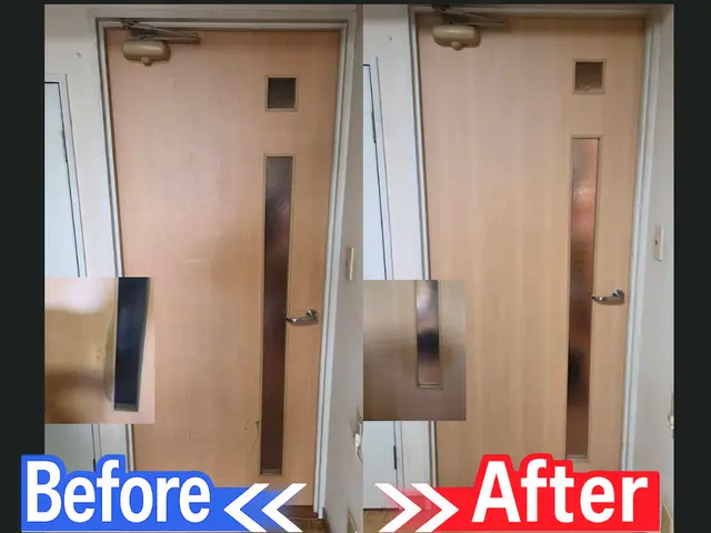 室内ドアのダイノックシート施工｜デザイン変更・補修対応も可【大健信和】サービスの画像