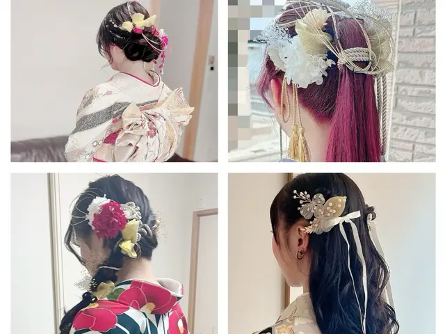 ヘアセット込髪飾りレンタル無料七五三用も◎襟足の長さ3cmでアップ◎美容師免許有