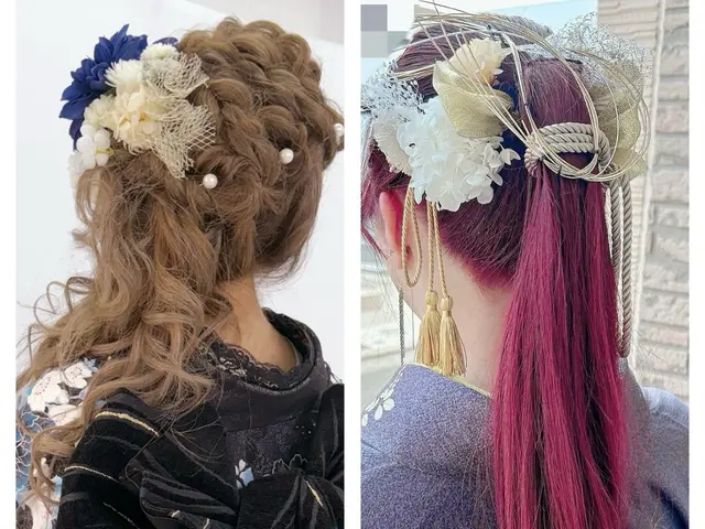 ヘアセット込髪飾りレンタル無料七五三用も◎襟足の長さ3cmでアップ◎美容師免許有