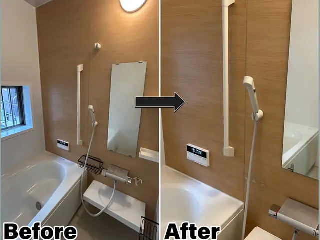 カビや水垢、鏡のウロコもキレイにスッキリさせます！お任せ下さい！サービスの画像