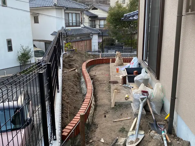 レンガ　ブロック積みサービスの画像