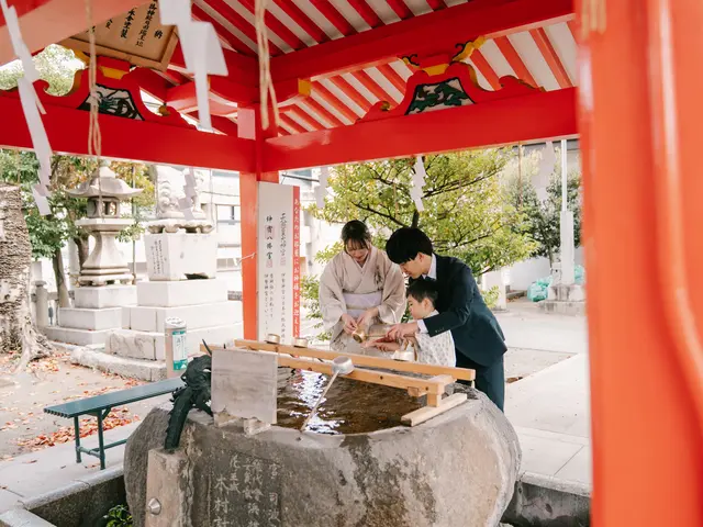 双子パパフォトグラファー★七五三での家族写真