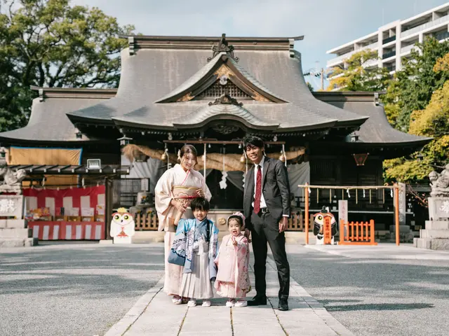 双子パパフォトグラファー★七五三での家族写真