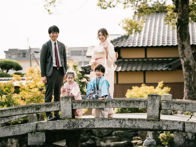 双子パパフォトグラファー★七五三での家族写真