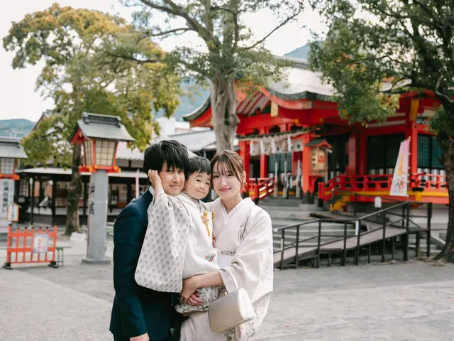 双子パパフォトグラファー★七五三での家族写真