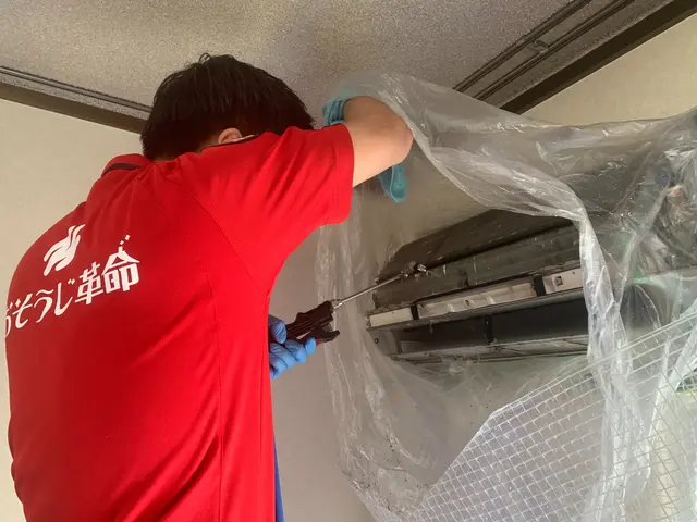 店長の前田が自らお伺いします！壁掛けエアコンクリーニング！サービスの画像