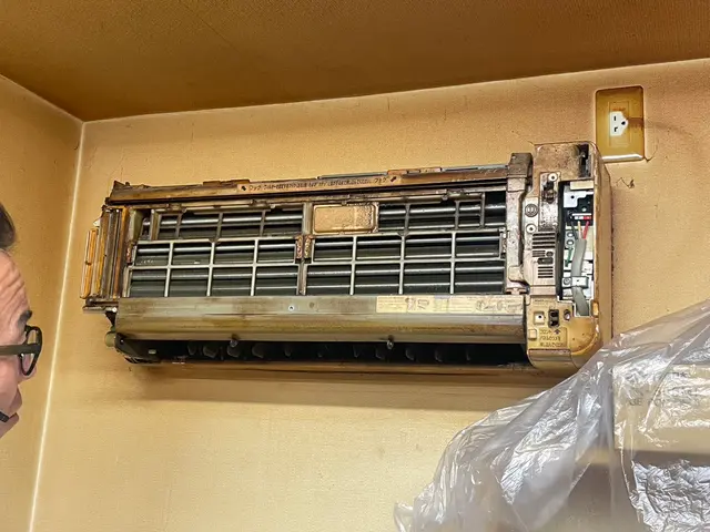 エアコンの汚れ、店長とスタッフにお任せあれ！エコ洗剤使用で優しくクリーニングサービスの画像