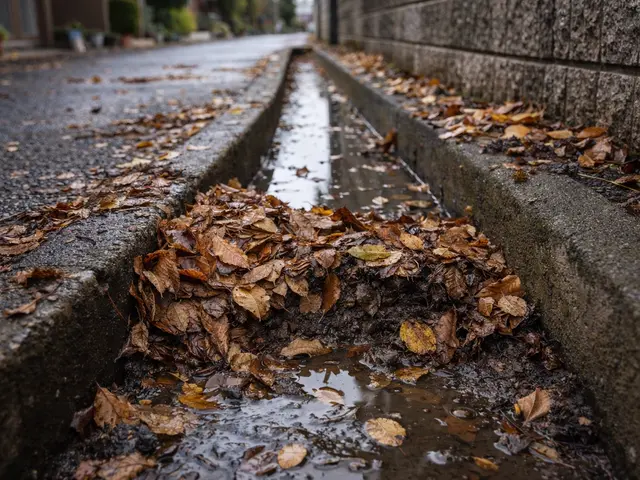 落ち葉清掃・回収サービスサービスの画像