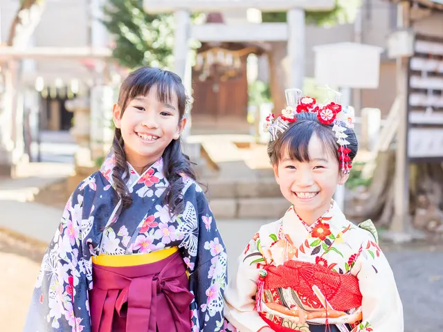 【和傘の貸出無料・納品の全写真レタッチ】素敵な思い出に残る七五三の撮影をします！サービスの画像