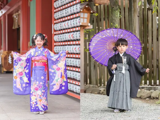 【和傘の貸出無料・納品の全写真レタッチ】素敵な思い出に残る七五三の撮影をします！