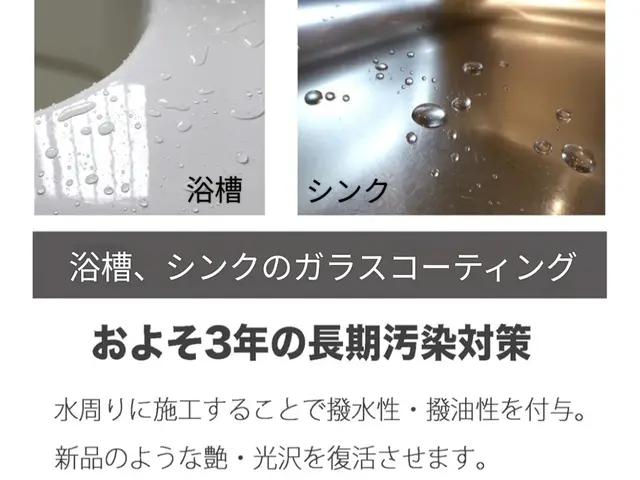 現金支払いでシンクのガラスコーティングが無料!!11月10日まで!!サービスの画像