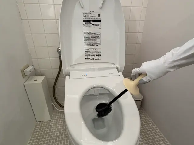 便器の尿石や黒ずみ、臭いの元になる部分も丁寧に落とし、清潔な空間に整えます。サービスの画像