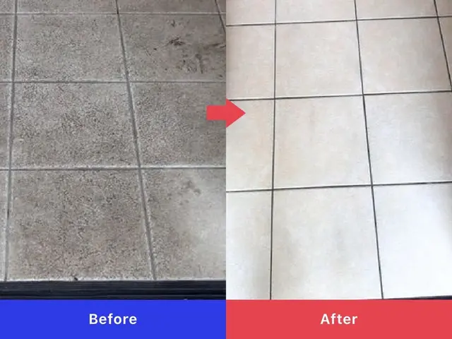 高圧洗浄！玄関タイル清掃！サービスの画像