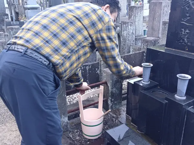 墓石のクリーニングサービスの画像