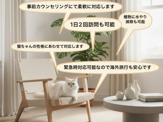 ペットシッター専門店で経験を積んだプロが対応！女性スタッフ　60分4800円サービスの画像