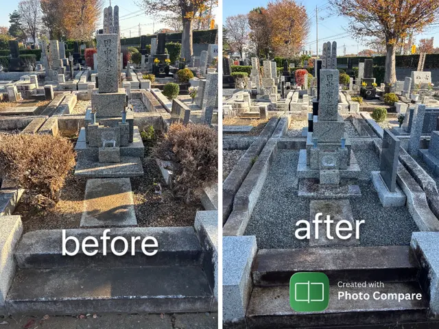 庭師が行くワンランク上のお墓参り代行サービス♪サービスの画像