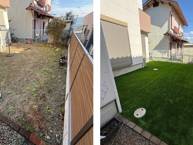 品質にこだわった弊社オリジナル人工芝を使用！サービスの画像