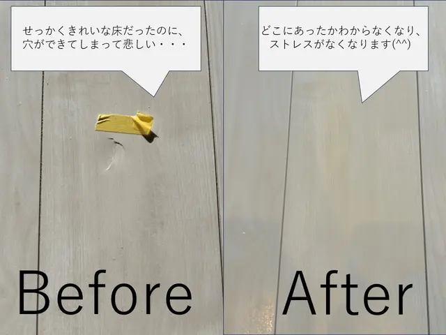 床にできた大小の傷・日焼け・黒シミ・退去前のご不安などを補修で解決致します＾＾！サービスの画像