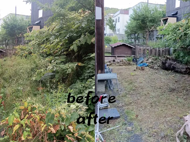 機械で秒速！広範囲も安く早く草刈りします【袋詰め対応◎】サービスの画像