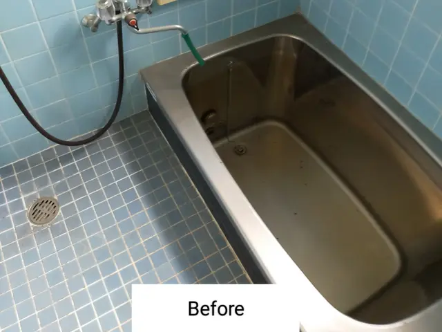 【大阪＠八尾市】足元暖か◎快適なバスタイム。シートは当店にて手配も可能ですサービスの画像