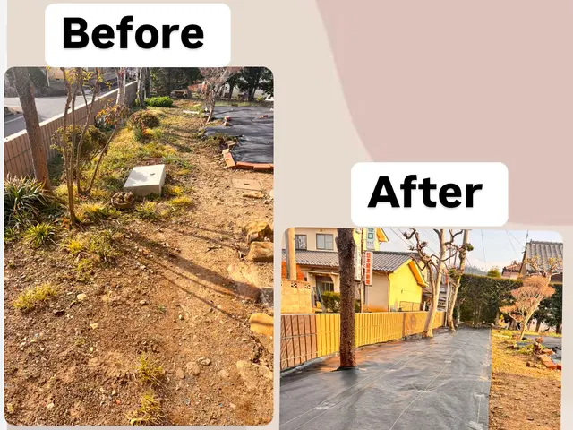 草刈り・草むしり卒業しませんか？実績あり！地域密着店！！　自社施工！！サービスの画像