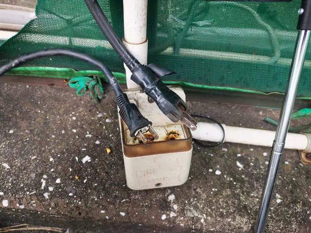 屋外防水コンセント交換。(割れ、変形等に寄る)写真の者が伺います。サービスの画像