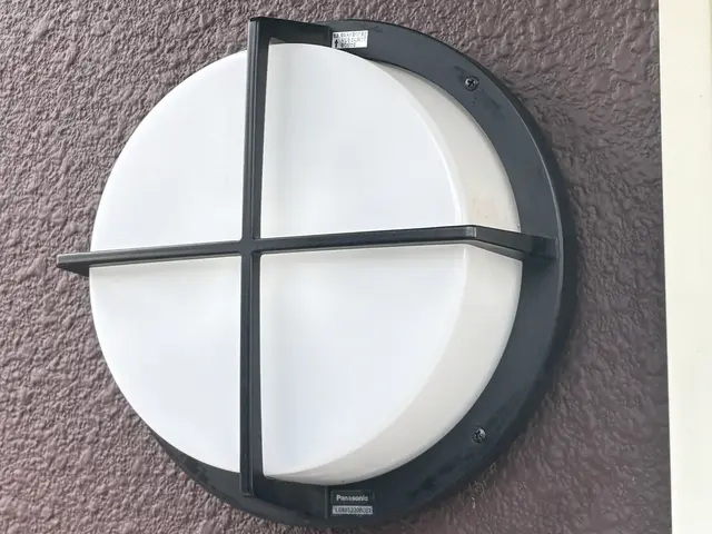 玄関灯は家のシンボルです　古くなり漏電の原因なります　早めの交換をお勧めしますサービスの画像