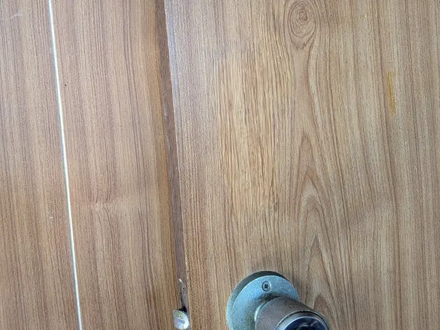 室内ドアのキズ　凹み　穴あき　板剥がれドア周りの枠のキズ　角欠け直します！サービスの画像