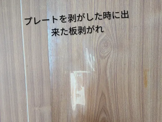 室内ドアのキズ　凹み　穴あき　板剥がれドア周りの枠のキズ　角欠け直します！サービスの画像