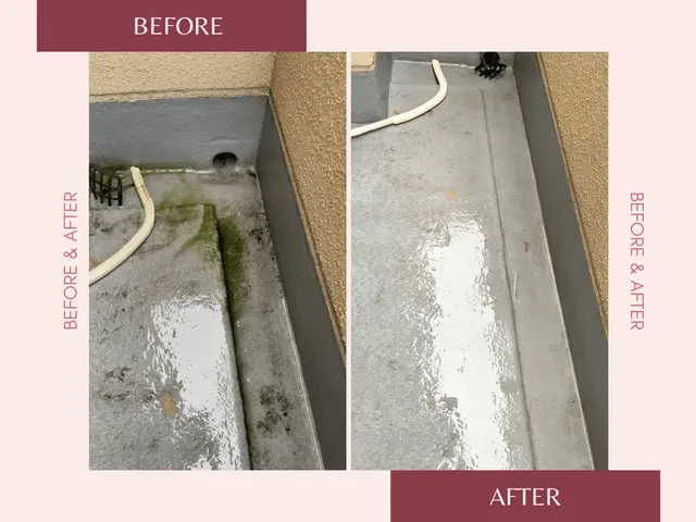 大掃除お任せ！ベランダ高圧洗浄｜黒ずみ・土汚れを短時間で除去サービスの画像