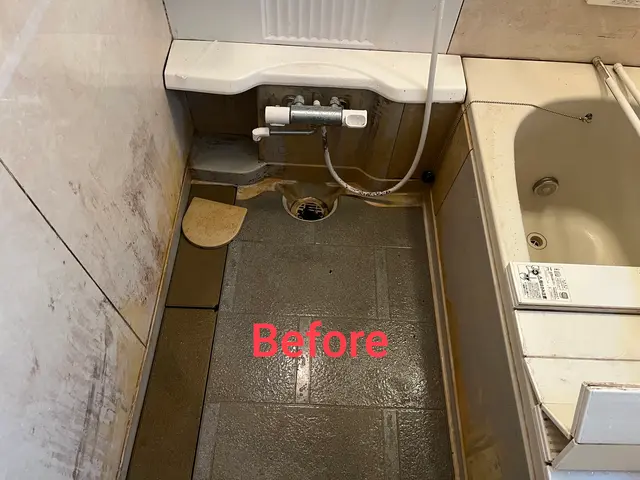 日々の清掃では落ちないカビ、水垢、湯垢、石鹸カスなどを徹底洗浄いたします☆サービスの画像