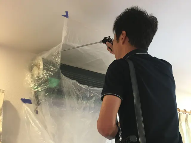 好評エアコンクリーニング!リピート急増！年間900台以上全て1人で作業してます！サービスの画像