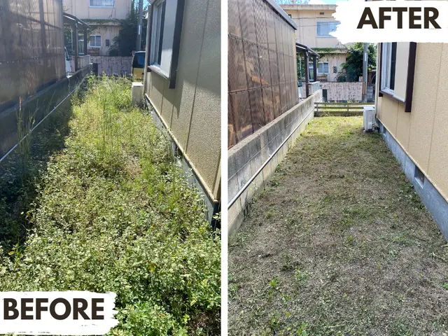 【新規特別価格】岡山在住の5児パパが根っこから草抜き&草刈りサービスの画像
