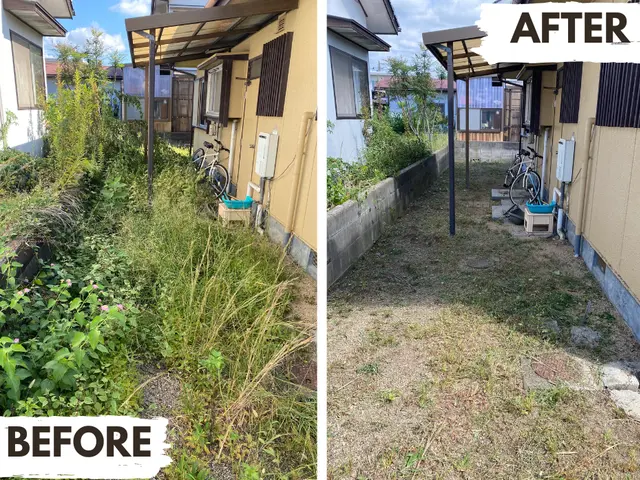 【新規特別価格】岡山在住の5児パパが根っこから草抜き&草刈りサービスの画像